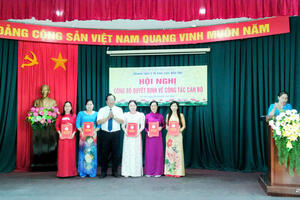 TRUNG TÂM Y TẾ  KHU VỰC BẾN TRE  CÔNG BỐ QUYẾT ĐỊNH VỀ CÔNG TÁC CÁN BỘ