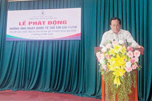 TRUNG TÂM Y TẾ KHU VỰC BẾN TRE TỔ CHỨC LỄ PHÁT ĐỘNG HƯỞNG ỨNG NGÀY QUỐC TẾ TRẺ EM GÁI 11/10 NĂM 2025